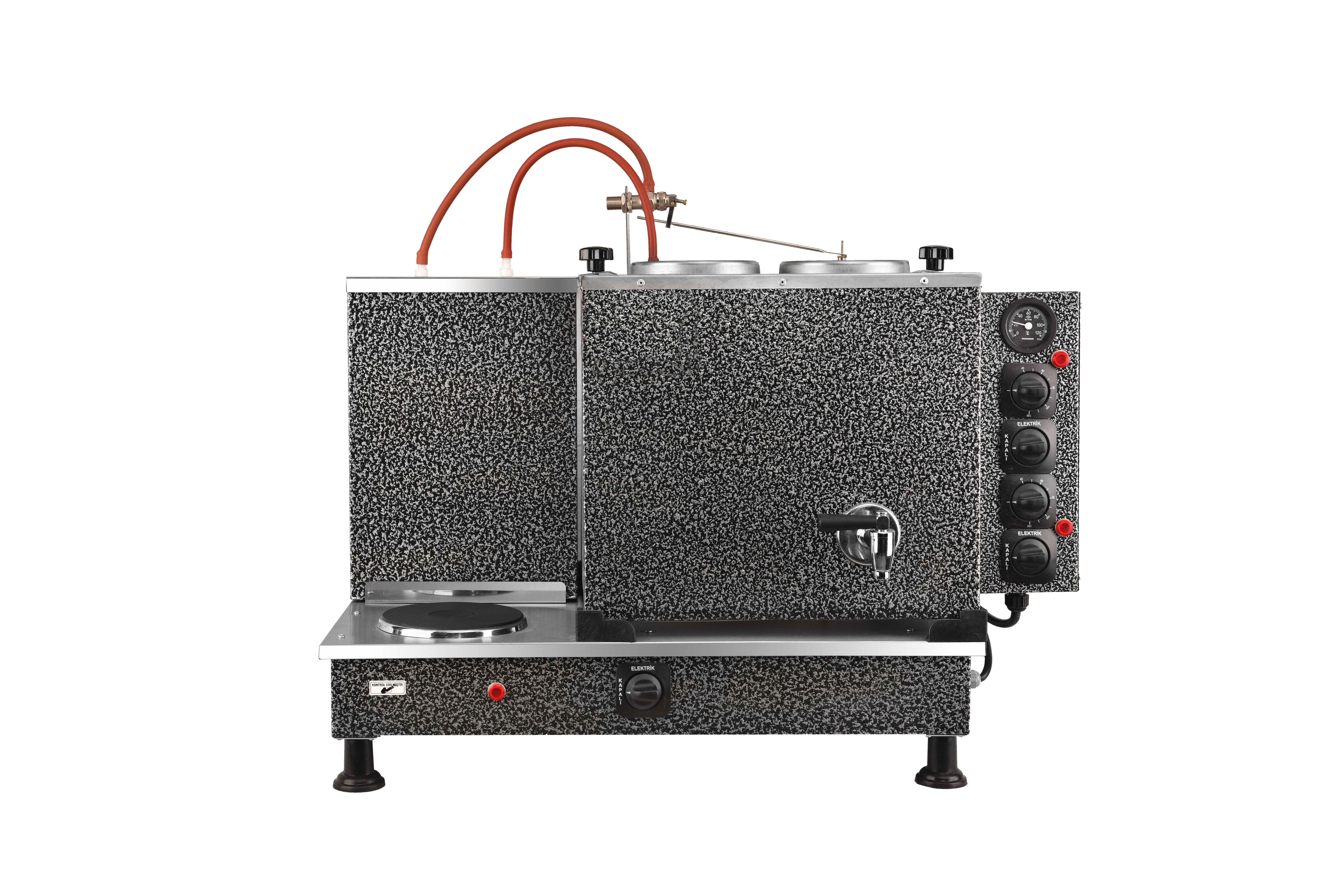 2 Demlikli İzolasyonlu Tam Otomatik Çay Kazanları