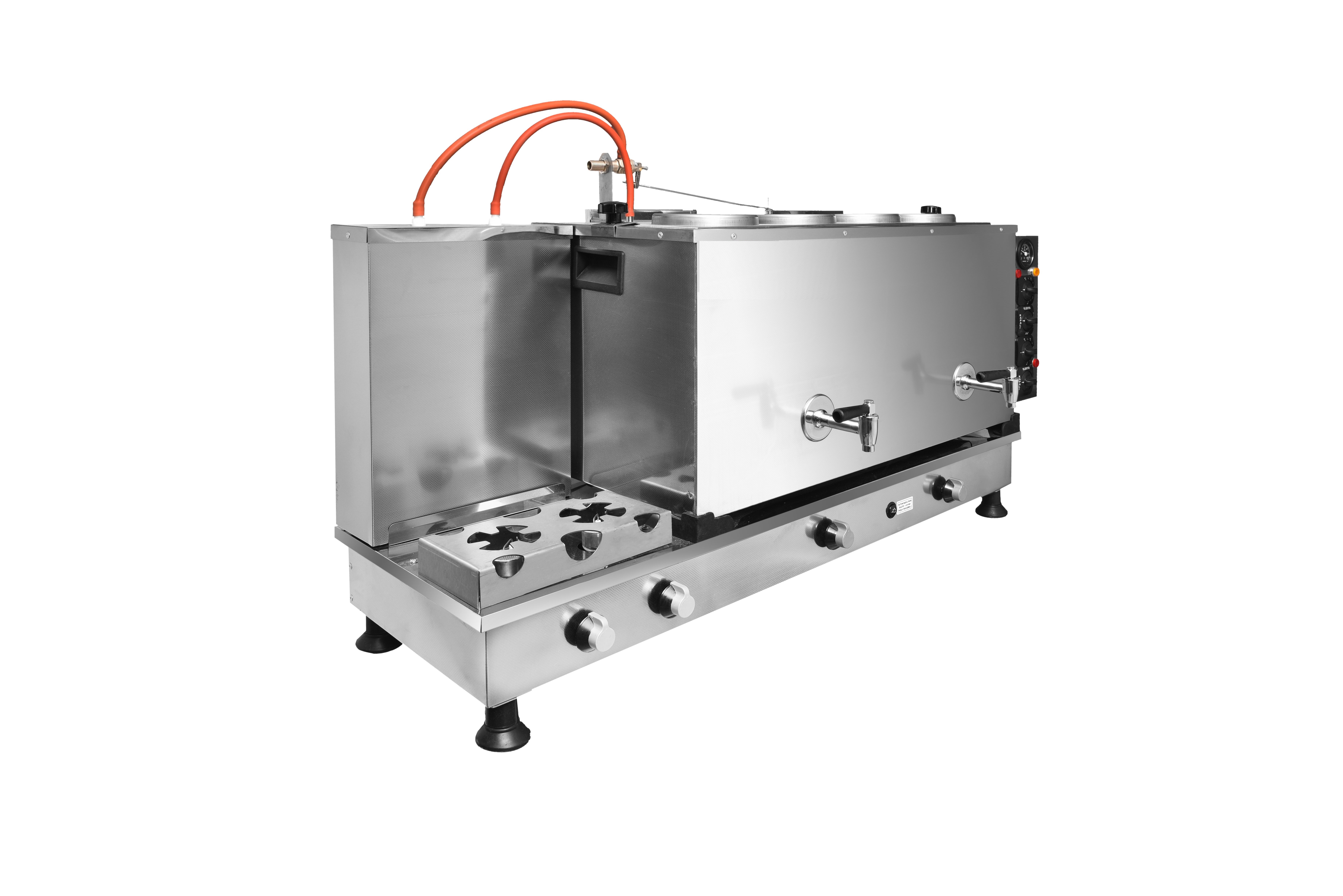 4 Demlikli Dışı İzli Krom İçi Bakır Uzun Ömürlü Yüksek Kalite Çay Kazanları